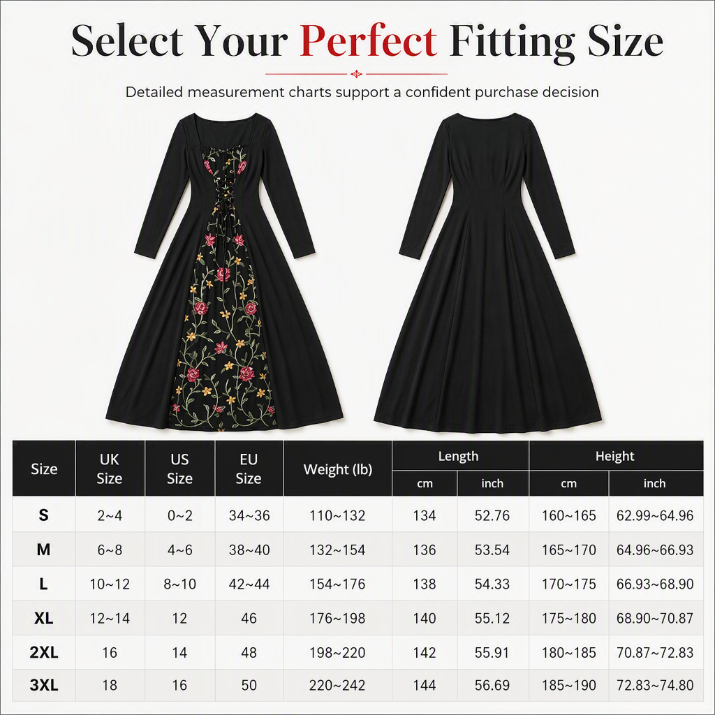 🌺 Corset Detail, Floral Elegance | Women's Embroidered Lace-Up Maxi Dress