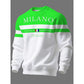 ✨Milano Italia Style, Bold Contrast | Men's Striped Graphic Sweatshirt
