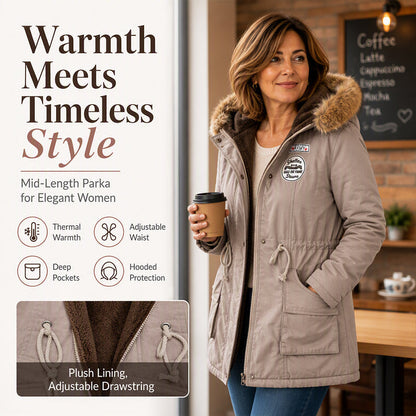 ❄️ Cozy Winter Coverage | Women's Warm-Lined Hooded Parka Jacket