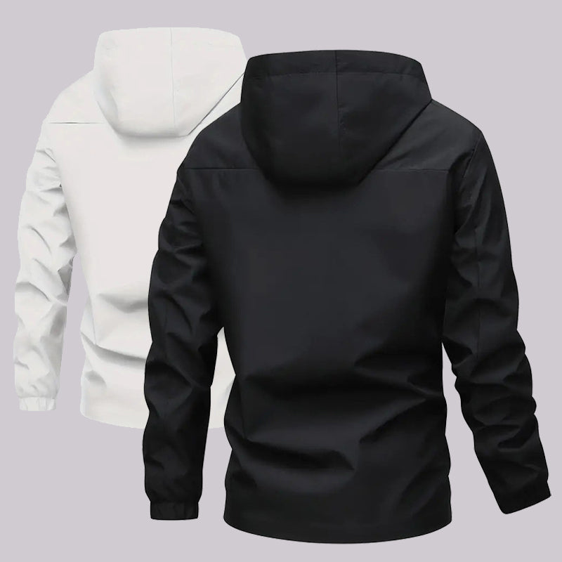 💧 Ready for Rain, Built for More | Men's Waterproof Detachable-Hood Multi-Pocket Jacket