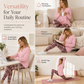 🔥 2 Pieces, Zero Matching Stress🎀☁ Women's Knit Top & Plaid Leggings Set