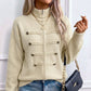🔥 50% OFF ✨ Women’s Zip-Up Knit Cardigan – Stand Collar & Relaxed Fit