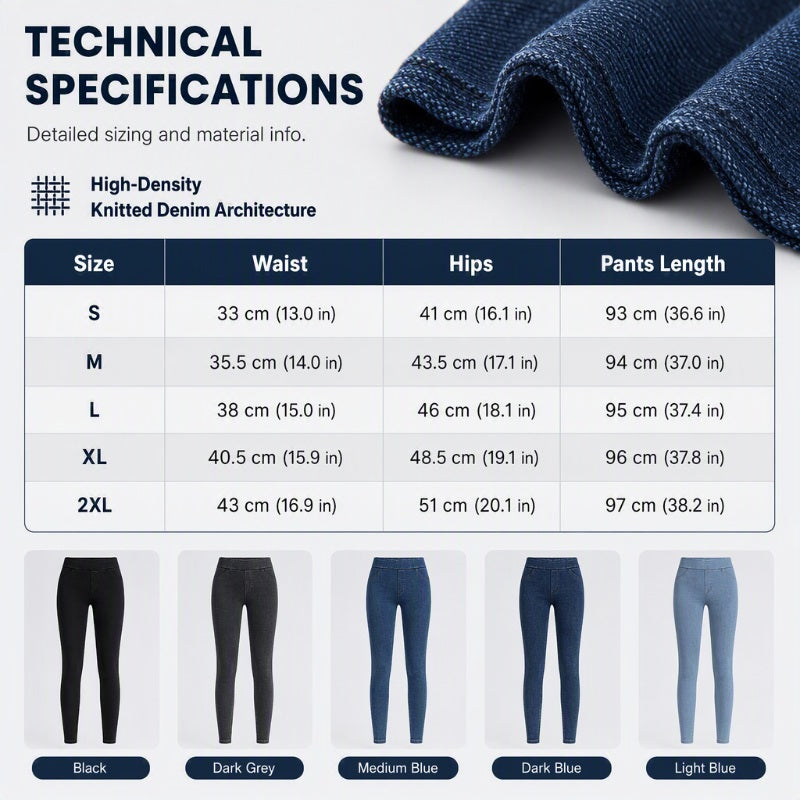✨👖 High Waist Denim Leggings That Shape & Flatter Your Figure