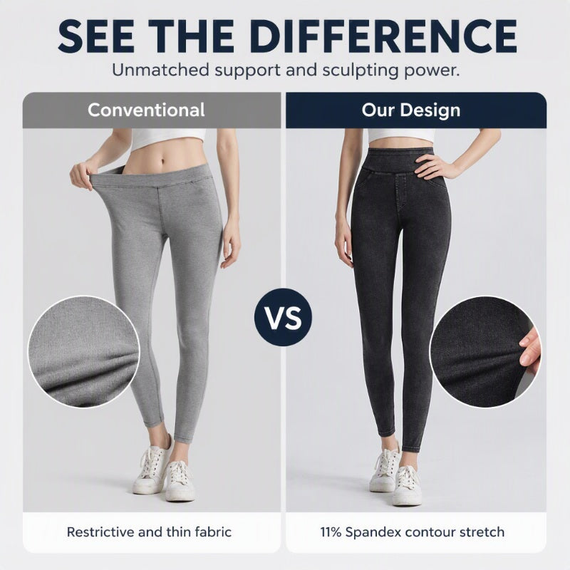 ✨👖 High Waist Denim Leggings That Shape & Flatter Your Figure