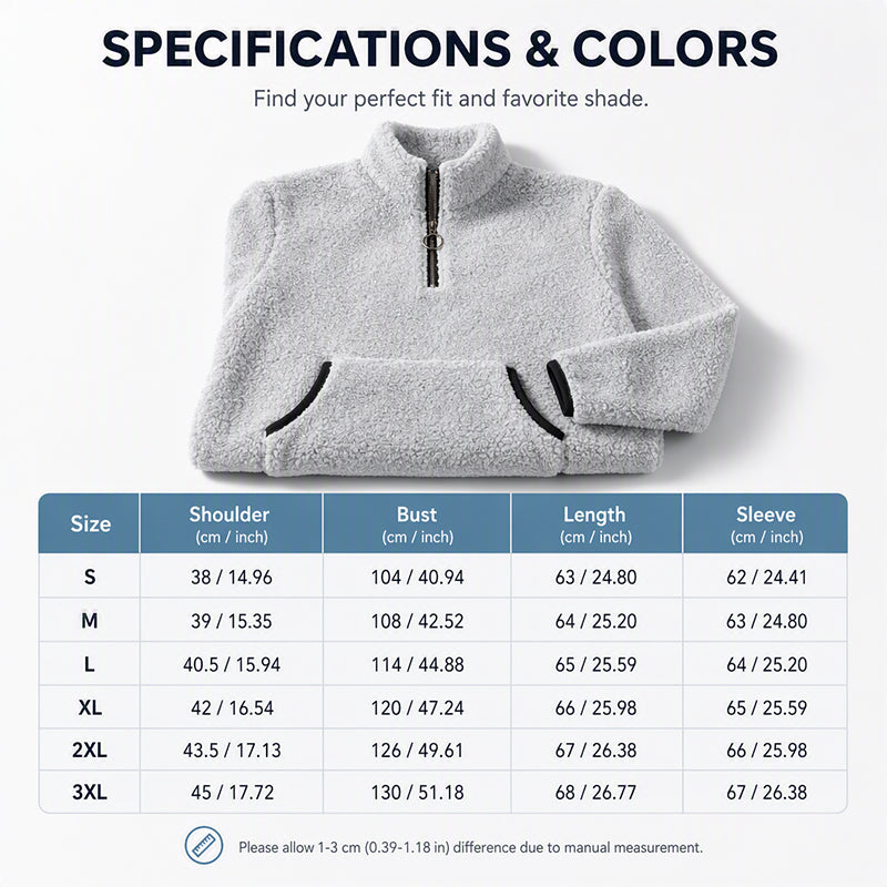 🧣Women's Half-Zip Warm Plush Sweatshirt