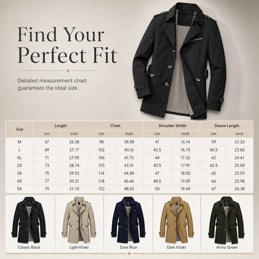🧥 Washed Cotton, Sharper Long-Line Fit | Men's Casual Windbreaker