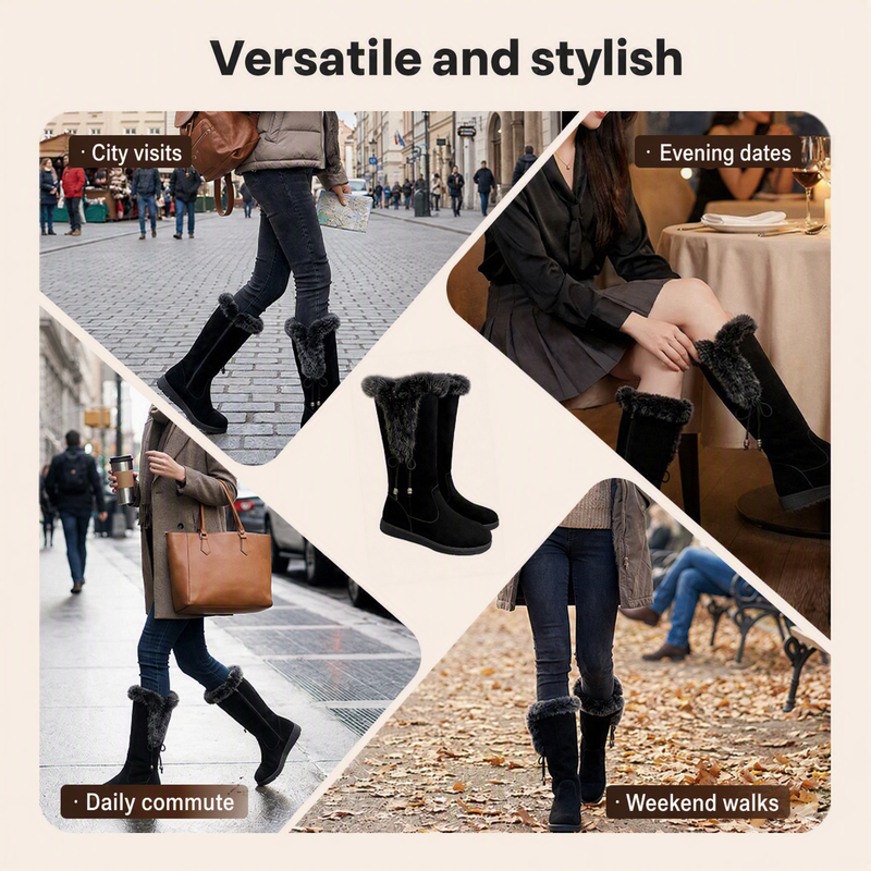 🌸Hot Sale 50% OFF💖Women's Warm Anti-Slip Wear-Resistant Mid-Calf Boots