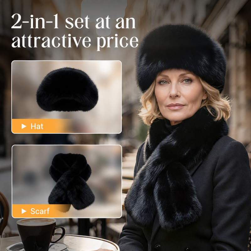 💖Black Friday Mega Deal – 50% off!💖❄️Winter Plush Thickened Scarf and Hat Warm Set