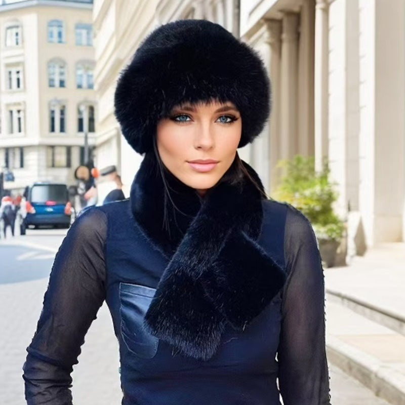💖Black Friday Mega Deal – 50% off!💖❄️Winter Plush Thickened Scarf and Hat Warm Set