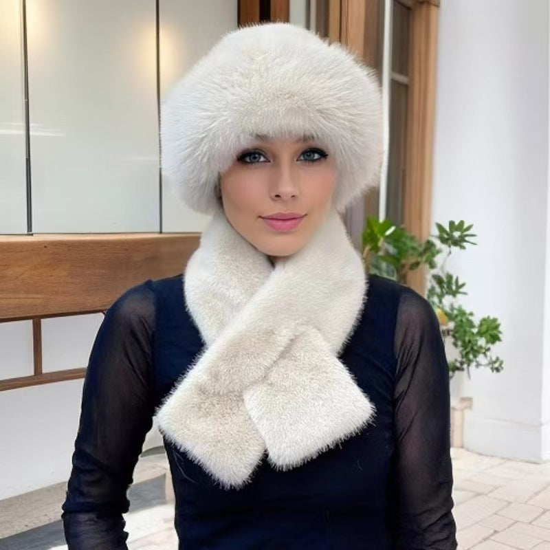 💖Black Friday Mega Deal – 50% off!💖❄️Winter Plush Thickened Scarf and Hat Warm Set