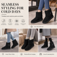 🥾 Warm Steps, Steady Grip | Women's Suede Faux-Fur Mid-Calf Boots