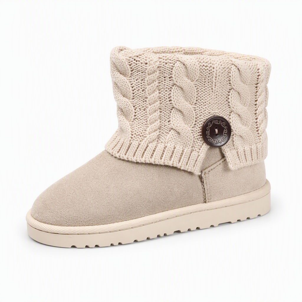 🥾 Warm Steps, Steady Grip | Women's Suede Faux-Fur Mid-Calf Boots