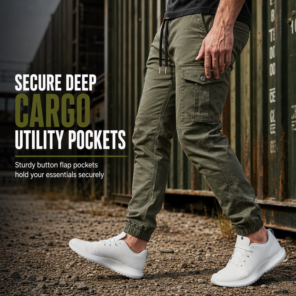 ✨Lightweight Casual Cargo Pants Outdoor Hiking Joggers for Autumn and Winter Sports Running Training