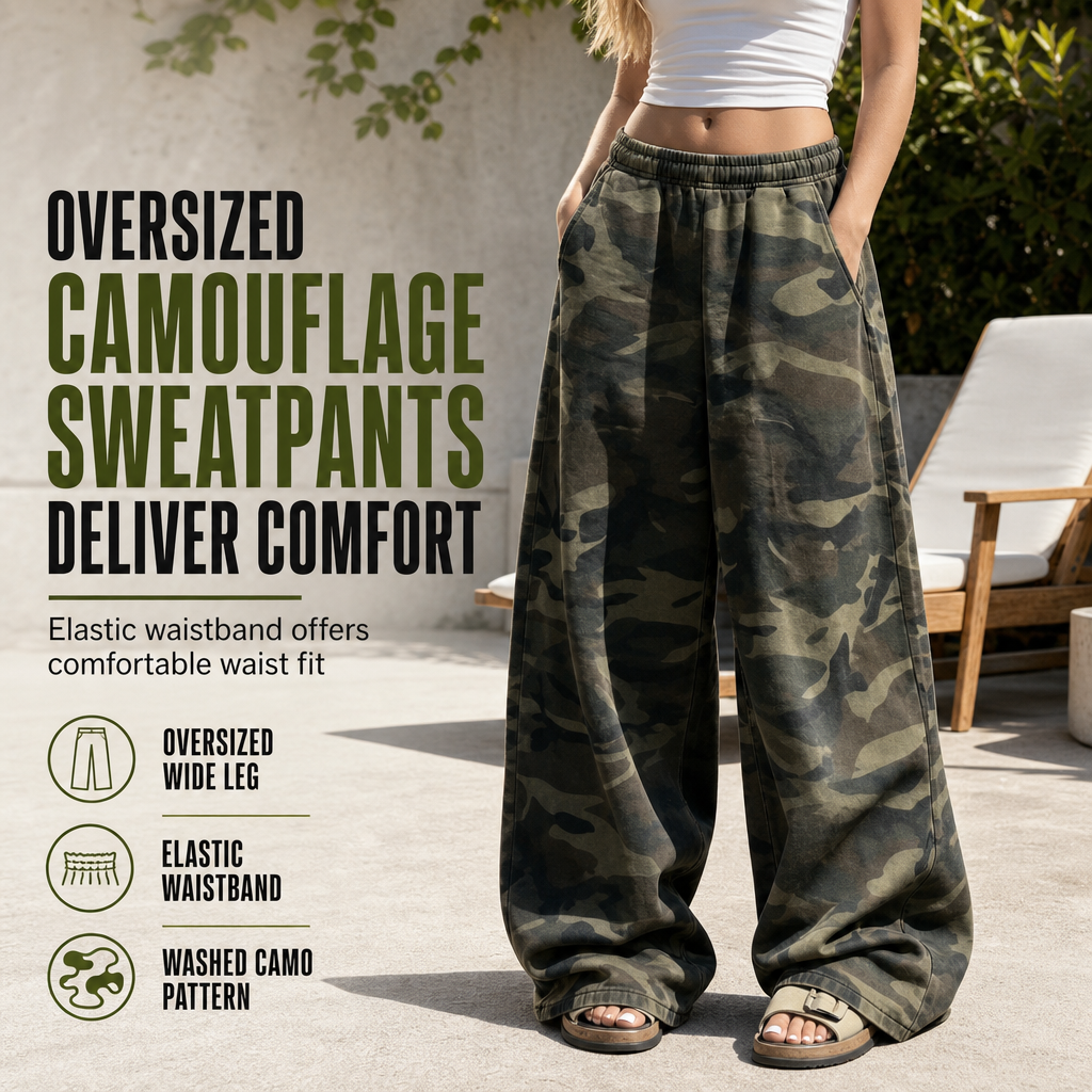 🖤 Black Friday Early Access: 50% OFF 🖤 Vintage Wash, Effortless Drape | Women's Oversized Wide-Leg Sweatpants
