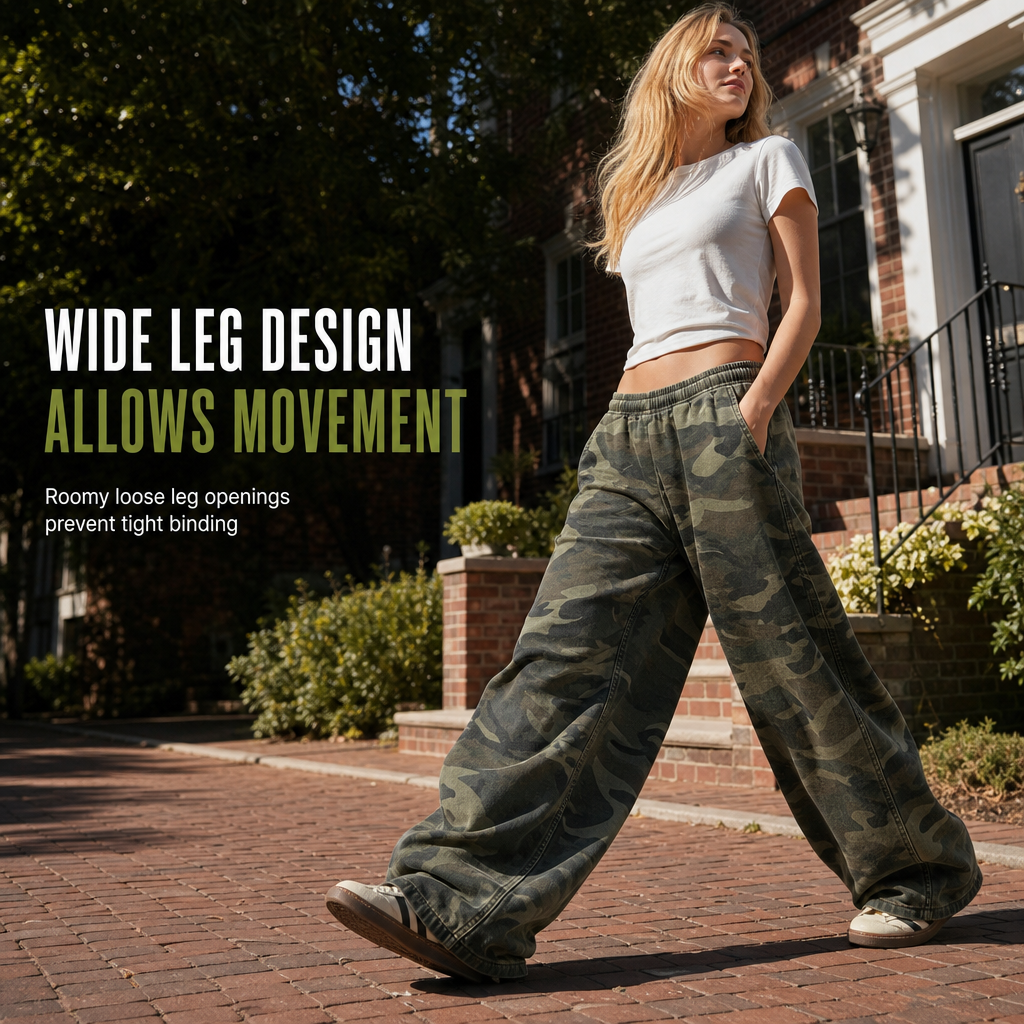 🖤 Black Friday Early Access: 50% OFF 🖤 Vintage Wash, Effortless Drape | Women's Oversized Wide-Leg Sweatpants