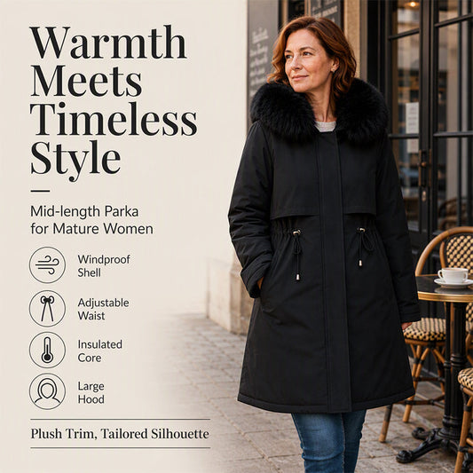 🖤Black Friday Sale:50% OFF🖤🧥 More Coverage, Easy Everyday Warmth | Women's Mid-Length Jacket