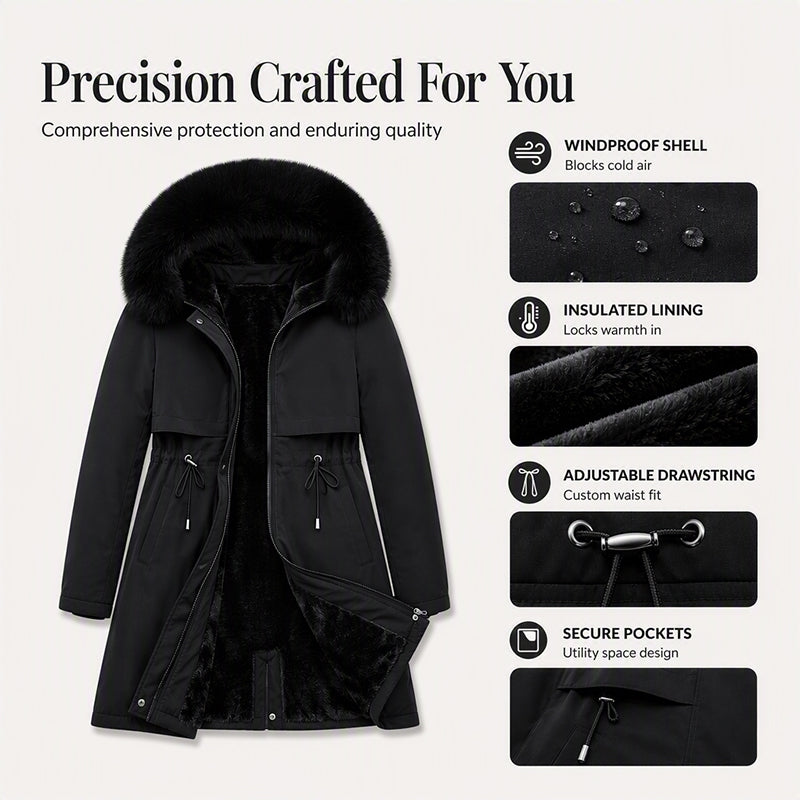 🖤Black Friday Sale:50% OFF🖤🧥 More Coverage, Easy Everyday Warmth | Women's Mid-Length Jacket