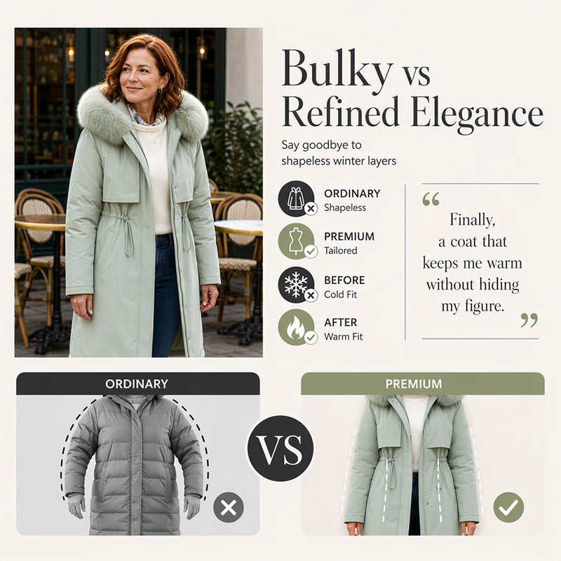 🖤Black Friday Sale:50% OFF🖤🧥 More Coverage, Easy Everyday Warmth | Women's Mid-Length Jacket