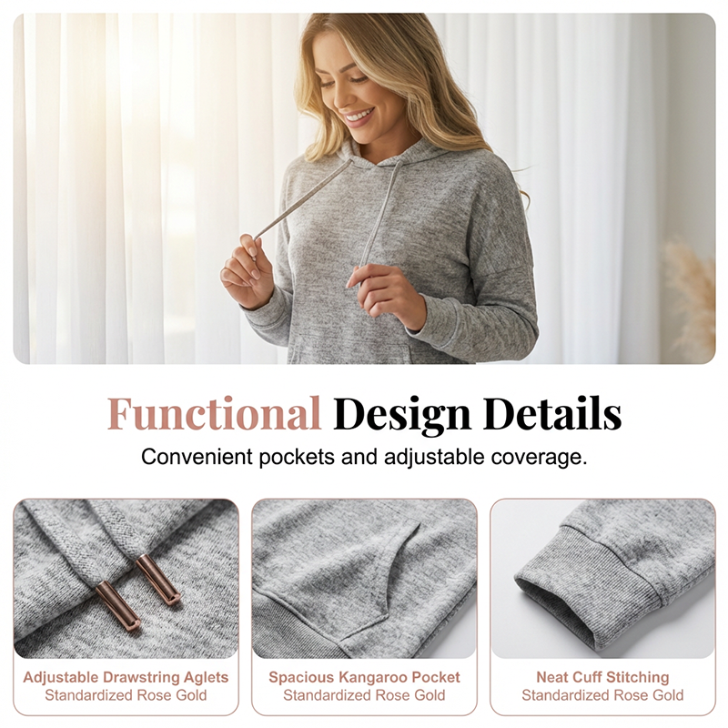 🖤Black Friday Sale:50% OFF🖤☁️ Cozy Matching Style, Easy Everyday Fit | Women's Hooded 2-Piece Set
