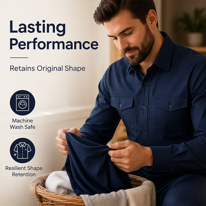 ✨ Men's Two-Piece Shirt & Pants Set – Stylish Comfort For Everyday Wear 👔