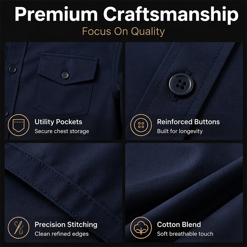 ✨ Men's Two-Piece Shirt & Pants Set – Stylish Comfort For Everyday Wear 👔