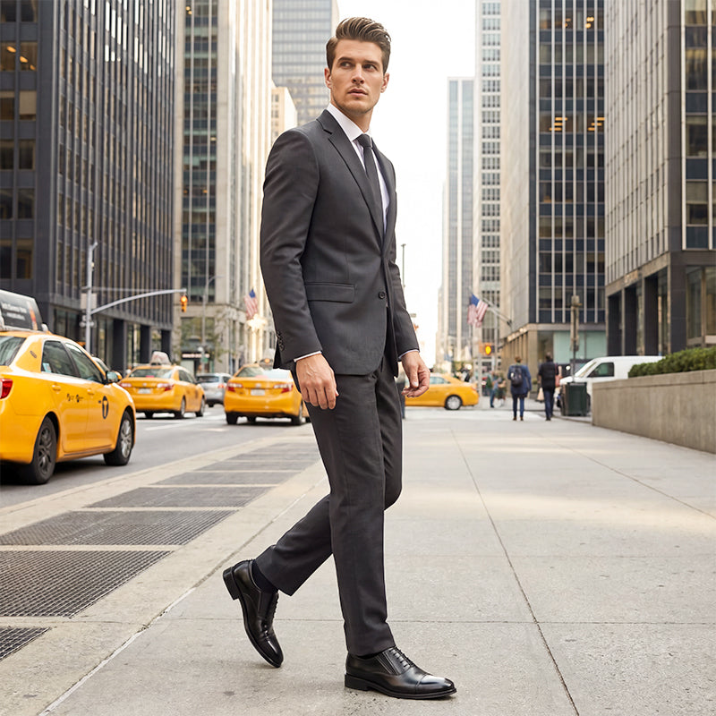 👞 Men's Business Leather Shoes – Elegant Style & Comfortable Fit ✨