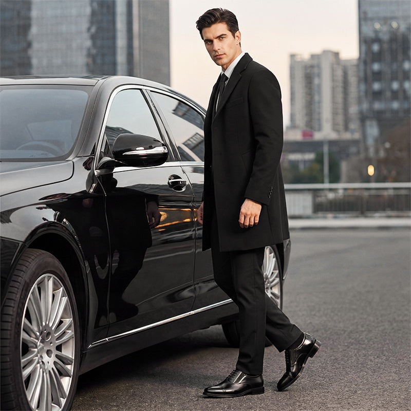 👞 Men's Business Leather Shoes – Elegant Style & Comfortable Fit ✨