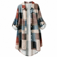 🍂Casual Loose Fit Plaid Long Sleeve Shirt Plus Size Sun Protection Outerwear for Spring and Autumn