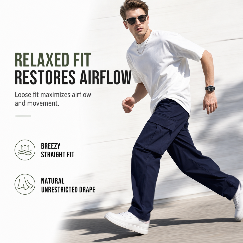🖤Men's Casual Cargo Pants with Drawstring – Relaxed Comfort Meets Modern Style👖