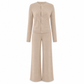Women's Casual 2 Piece Knitted Cardigan Sweater and Wide Leg Pants Set