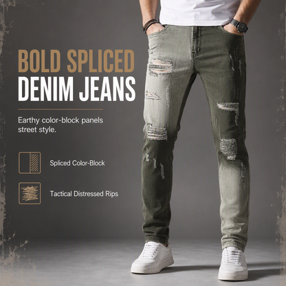 🖤Black Friday Sale:50% OFF🖤 🕸️ Men's Slim Fit Ripped Jeans
