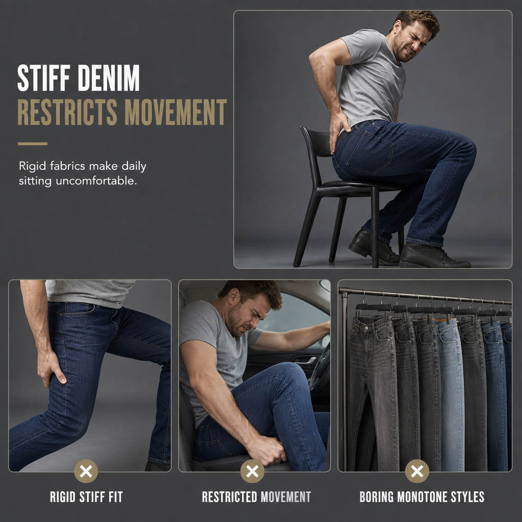 🖤Black Friday Sale:50% OFF🖤 🕸️ Men's Slim Fit Ripped Jeans