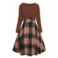 🍂 New Arrival Hot Pick ✨ Women's Plaid Two-Piece Set – Chic Style & Effortless Elegance 🤎