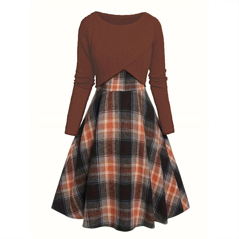 🍂 New Arrival Hot Pick ✨ Women's Plaid Two-Piece Set – Chic Style & Effortless Elegance 🤎
