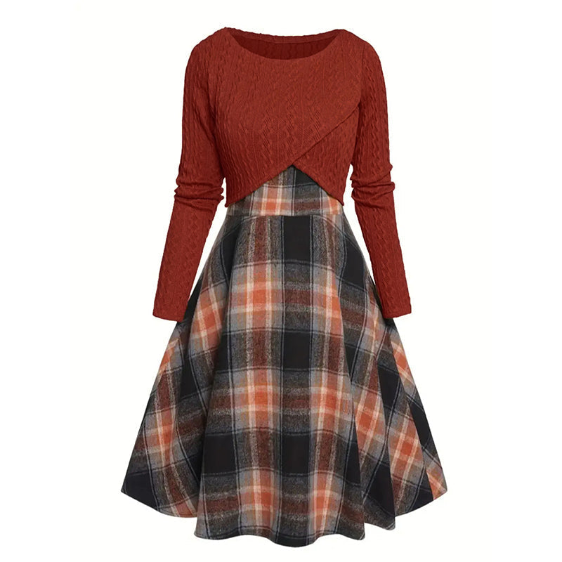🍂 New Arrival Hot Pick ✨ Women's Plaid Two-Piece Set – Chic Style & Effortless Elegance 🤎