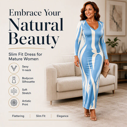 ✨ Women's Printed Maxi Dress – Elegant Silhouette & Effortless Confidence 👗