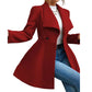 🧥 Sculpted Waist, Elegant Wide Lapels | Women's A-Line Tailored Coat