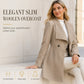🧥 Sculpted Waist, Elegant Wide Lapels | Women's A-Line Tailored Coat