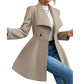 🧥 Sculpted Waist, Elegant Wide Lapels | Women's A-Line Tailored Coat