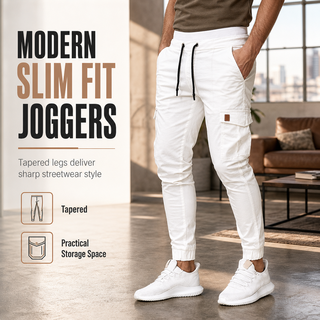 🖤Black Friday Sale:50% OFF🖤 🏃‍♀️Men's Casual Solid Color Cargo Jogger Pants