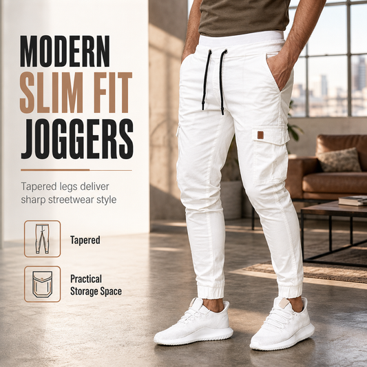 🖤Black Friday Sale:50% OFF🖤 🏃‍♀️Men's Casual Solid Color Cargo Jogger Pants