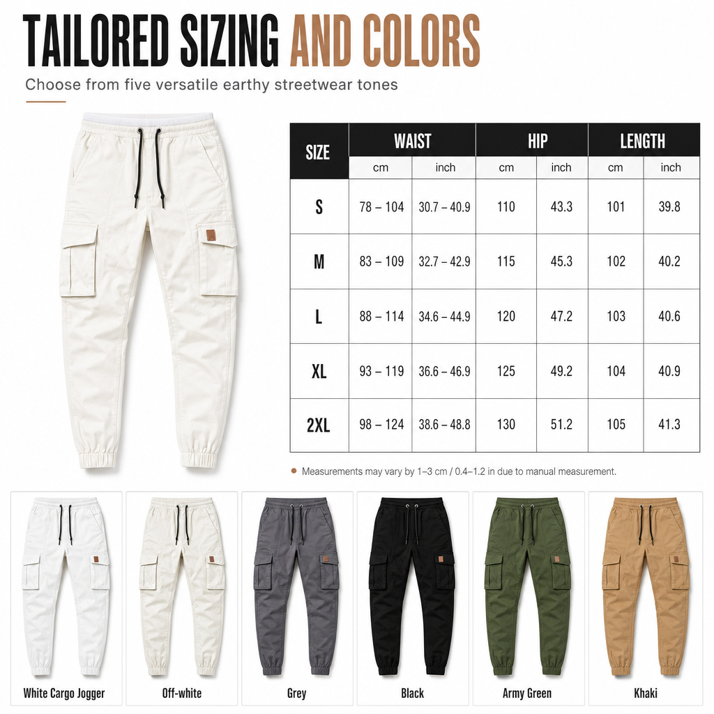 🖤Black Friday Sale:50% OFF🖤 🏃‍♀️Men's Casual Solid Color Cargo Jogger Pants