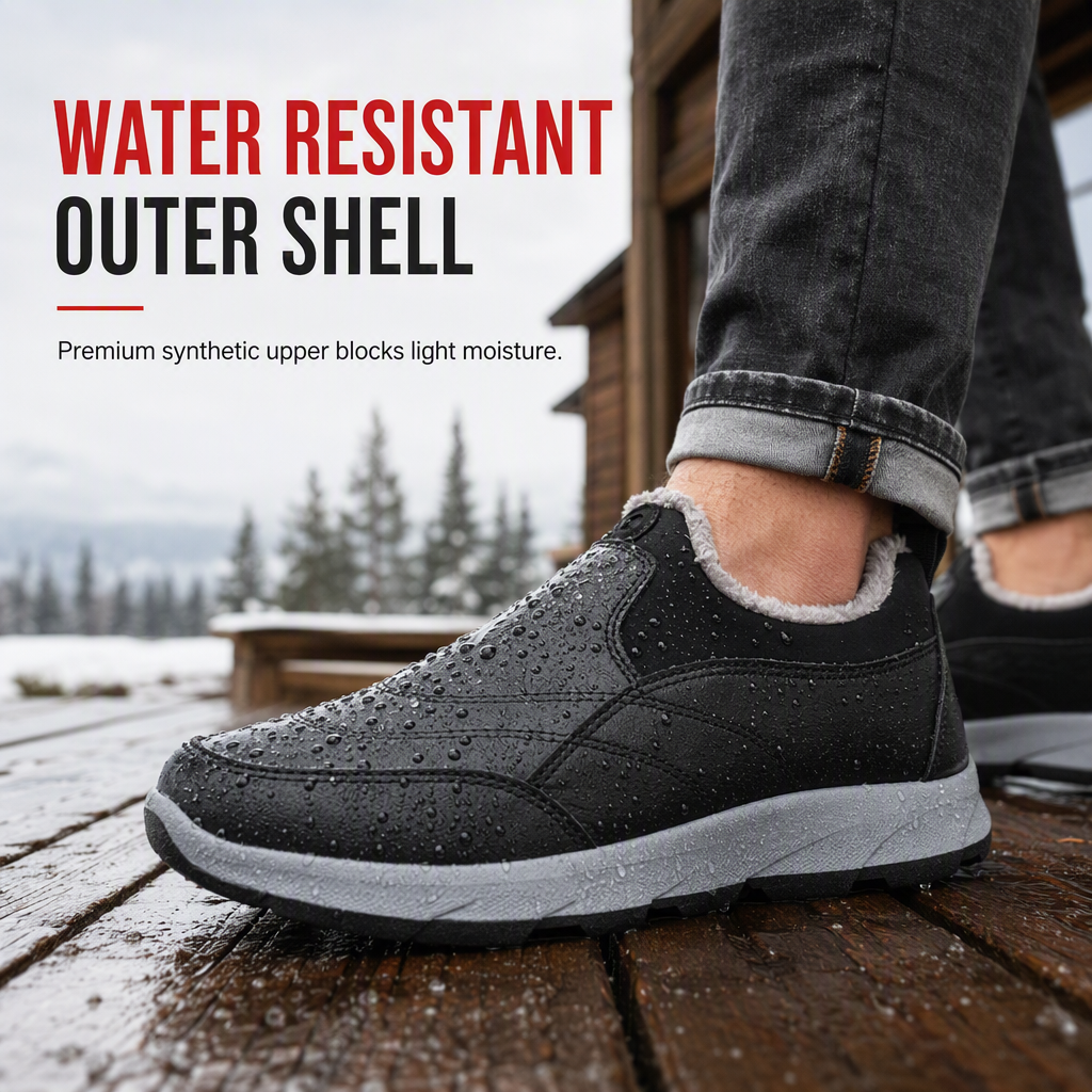 ❄️ Cold-Ready Warmth, Dry Secure Stride✨Men's Winter Fleece-Lined Waterproof Ankle Boots