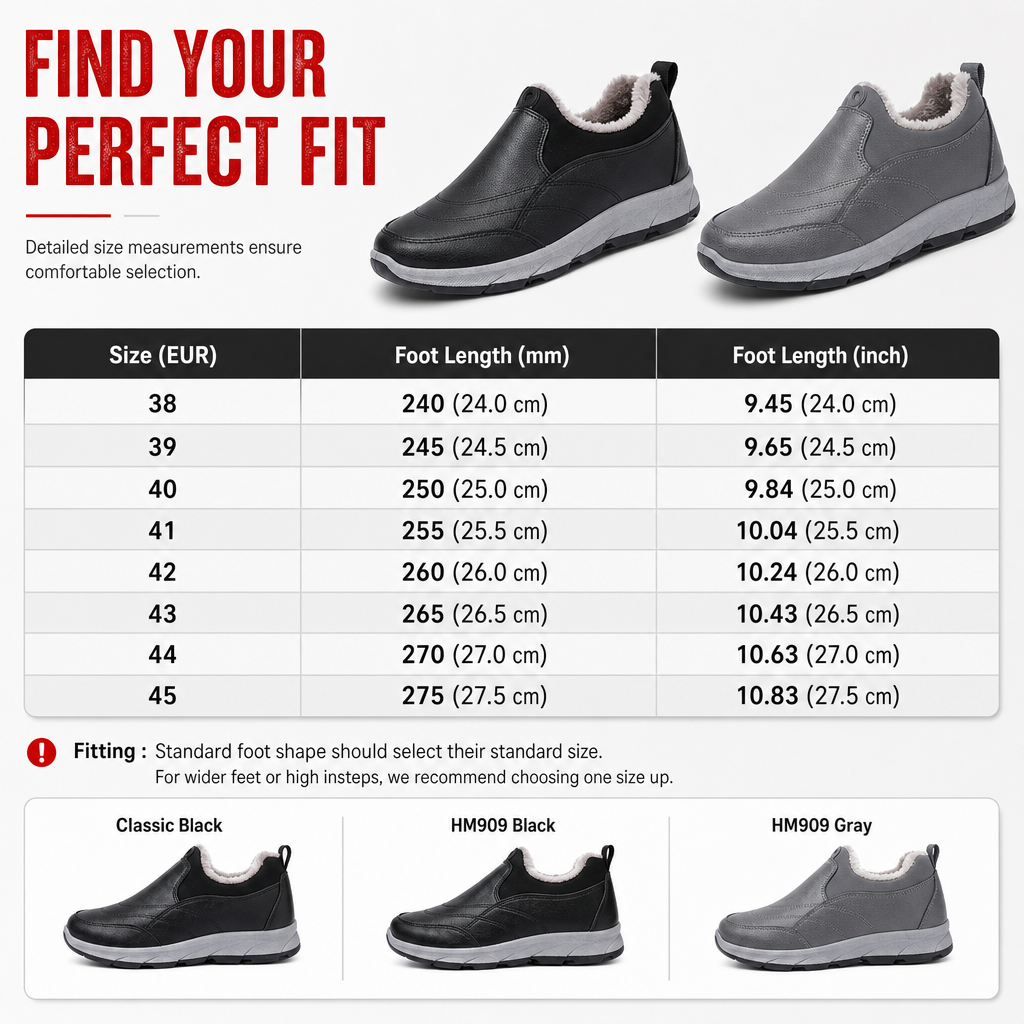 ❄️ Cold-Ready Warmth, Dry Secure Stride✨Men's Winter Fleece-Lined Waterproof Ankle Boots