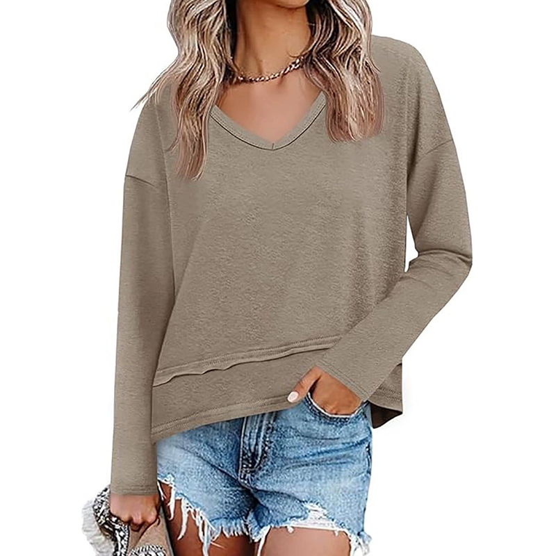 🥳AUTUMN HOT SALE🥳🍂50K+ SOLD!💥50% OFF!Women's V-Neck Loose Long Sleeve Top