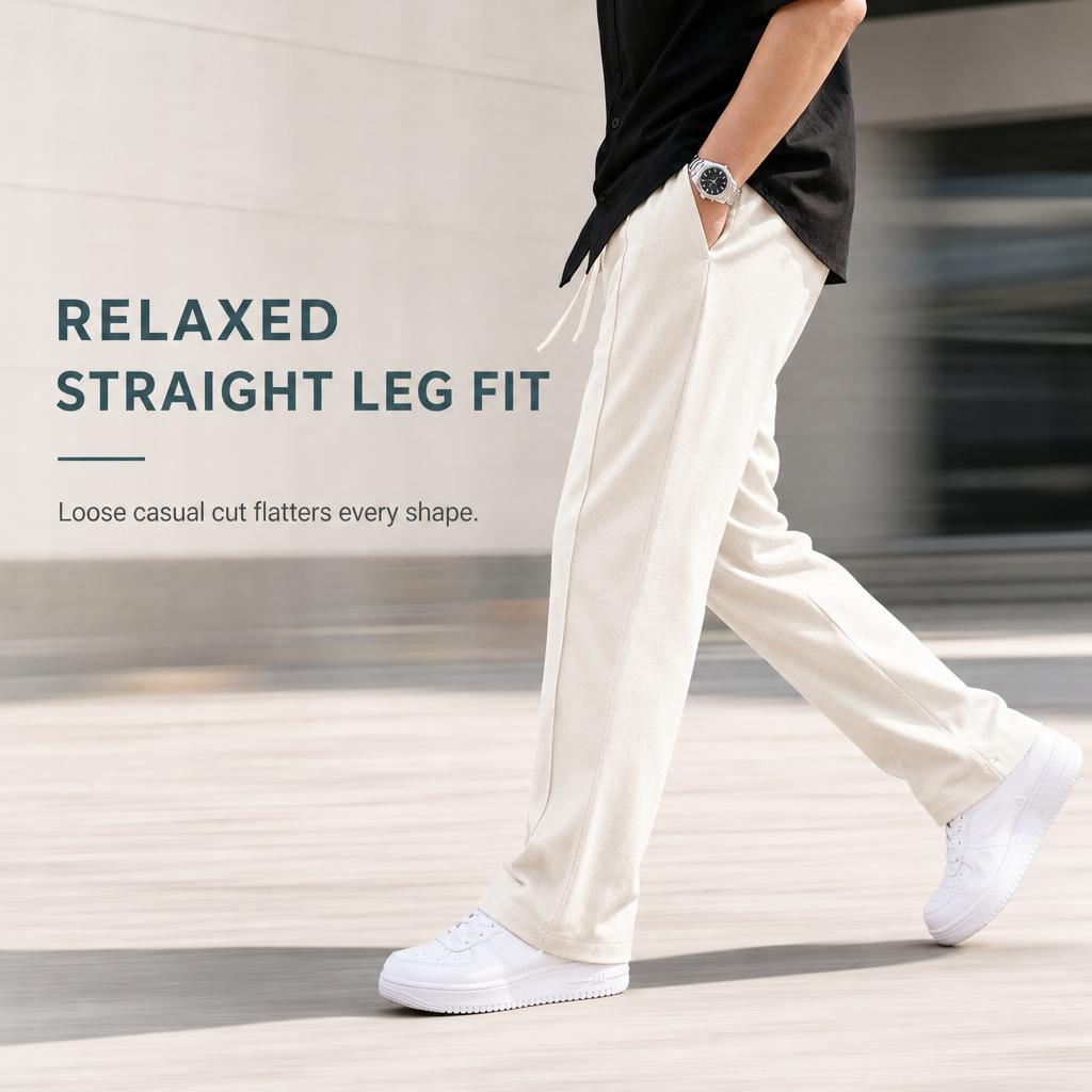 🔥 Men's Loose Fit Sports Pants – Relaxed Comfort & Everyday Style ✨