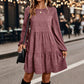 🍂 Vintage Corduroy Texture, Relaxed Flattering Fit | Women's Long-Sleeve Dress