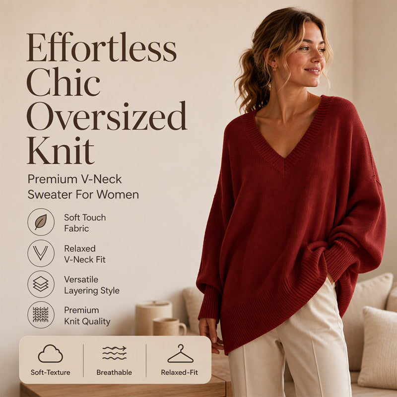 🔥 New Arrival ✨ Women's Mid-Length Knit Sweater – Soft Comfort & Flattering Silhouette 🤍
