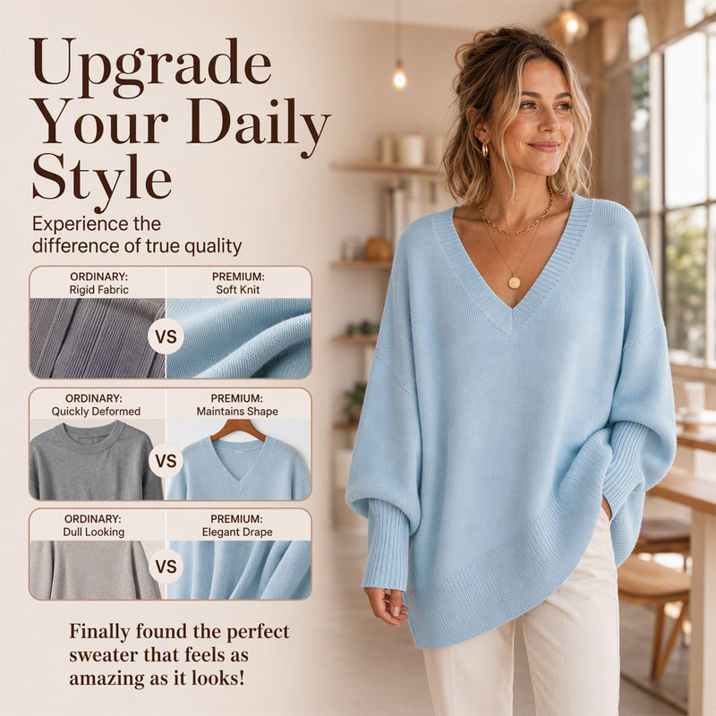 🔥 New Arrival ✨ Women's Mid-Length Knit Sweater – Soft Comfort & Flattering Silhouette 🤍