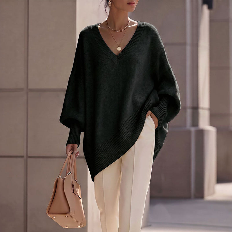 🔥 New Arrival ✨ Women's Mid-Length Knit Sweater – Soft Comfort & Flattering Silhouette 🤍